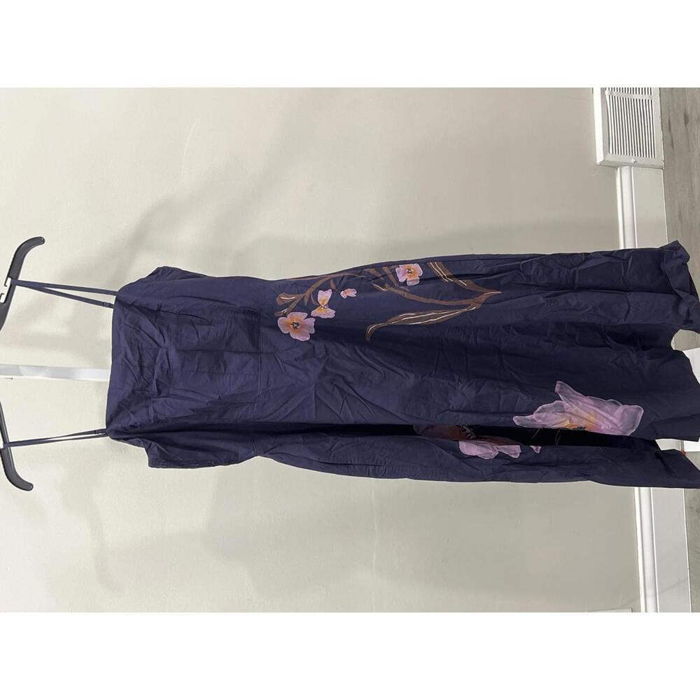 Cleobella Riley Ankle Dress in Moresco Navy Print MAXI - Picture 3 of 8